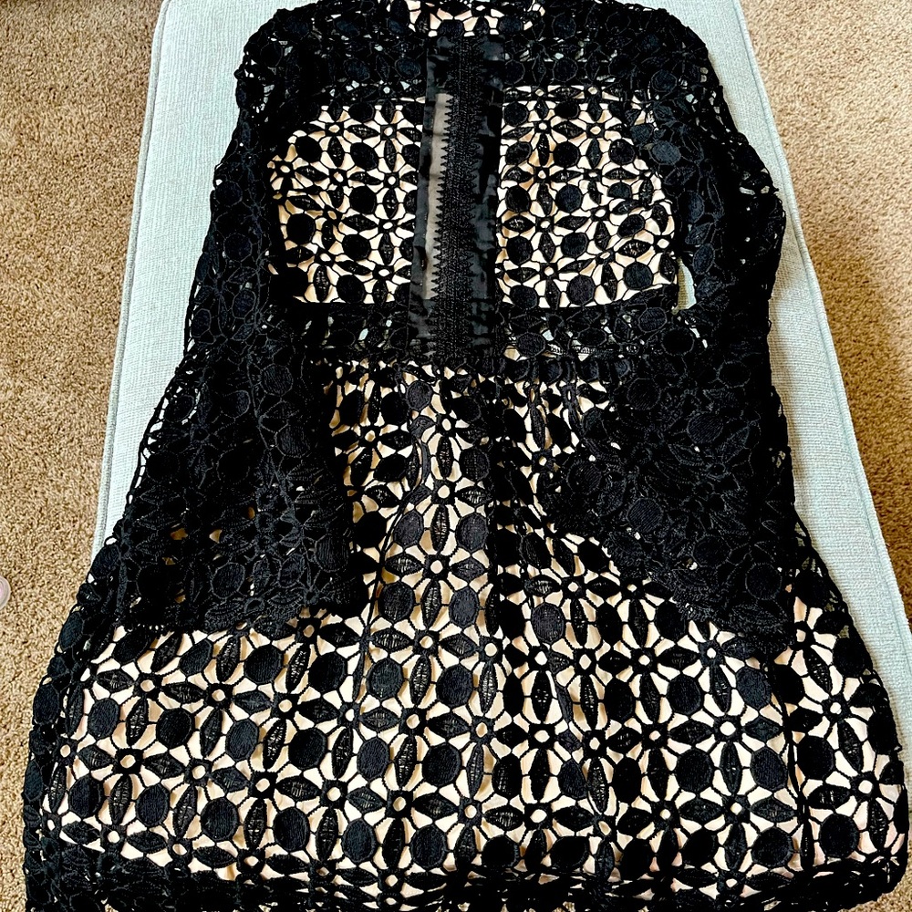 Black Lace Cocktail Dress